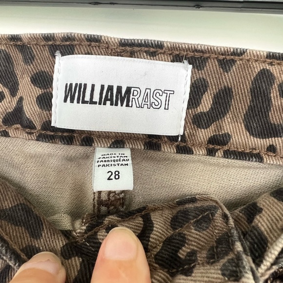 New with Tags! Animal Print Denim Mini Skirt - Picture 3 of 4